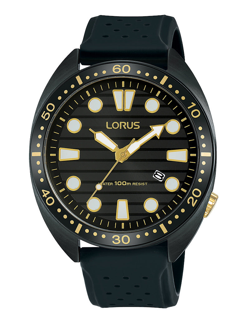 Lorus Men's Quartz Watch RH927LX9 (42mm) Black