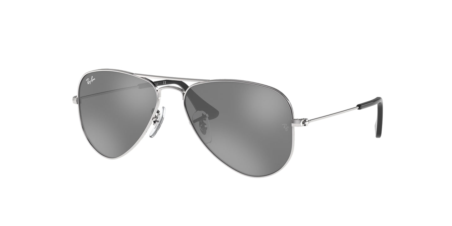 Ray-Ban Children's Sunglasses RJ9506S2126G5 - Lens/Bridge/Temple Sizes 50/13/120 mm, Grey Metal Frame, Category 3 Mirror Lenses