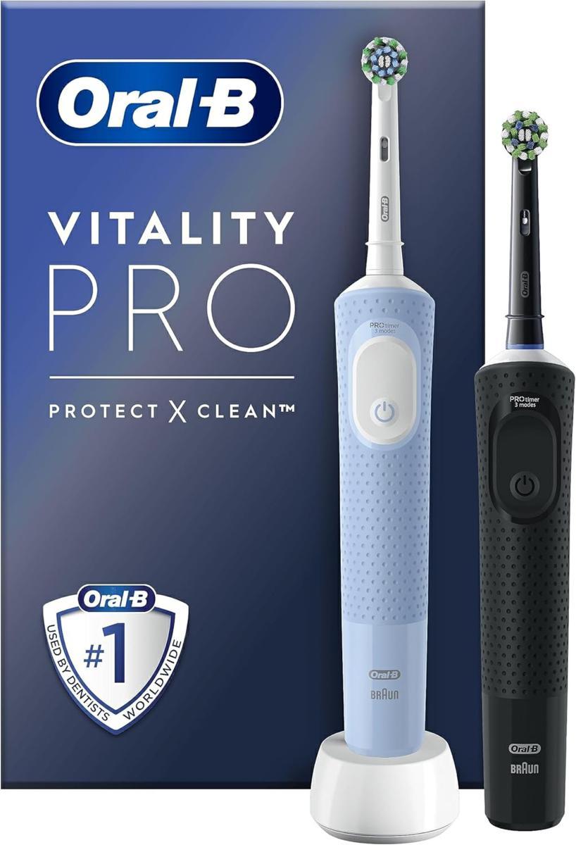 Oral-B Spazzolino ElettricoVitality Pro Duo Black & Blu
