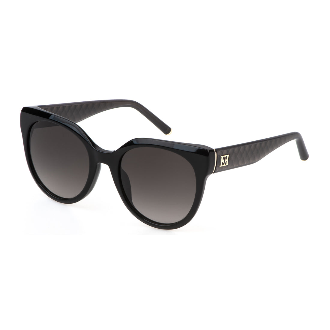 Escada Women's Sunglasses SESE65-530700, Lens/Bridge/Temple Size 53/20/140 mm, Black Acetate Frame with Grey Degraded Lenses