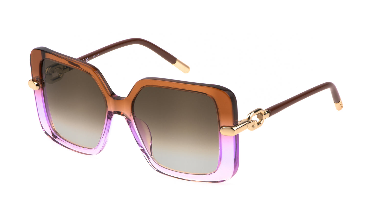 Furla Women's Sunglasses SFU712-5406B1 - Lens 54mm, Bridge 16mm, Temple 140mm