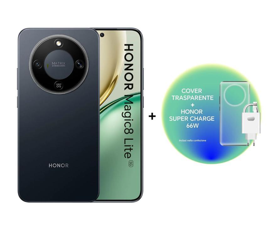 Honor Magic 8 Lite 8+512GB 6.79" 5G Μαύρο + X7 Lite + Θήκη TPU ITA