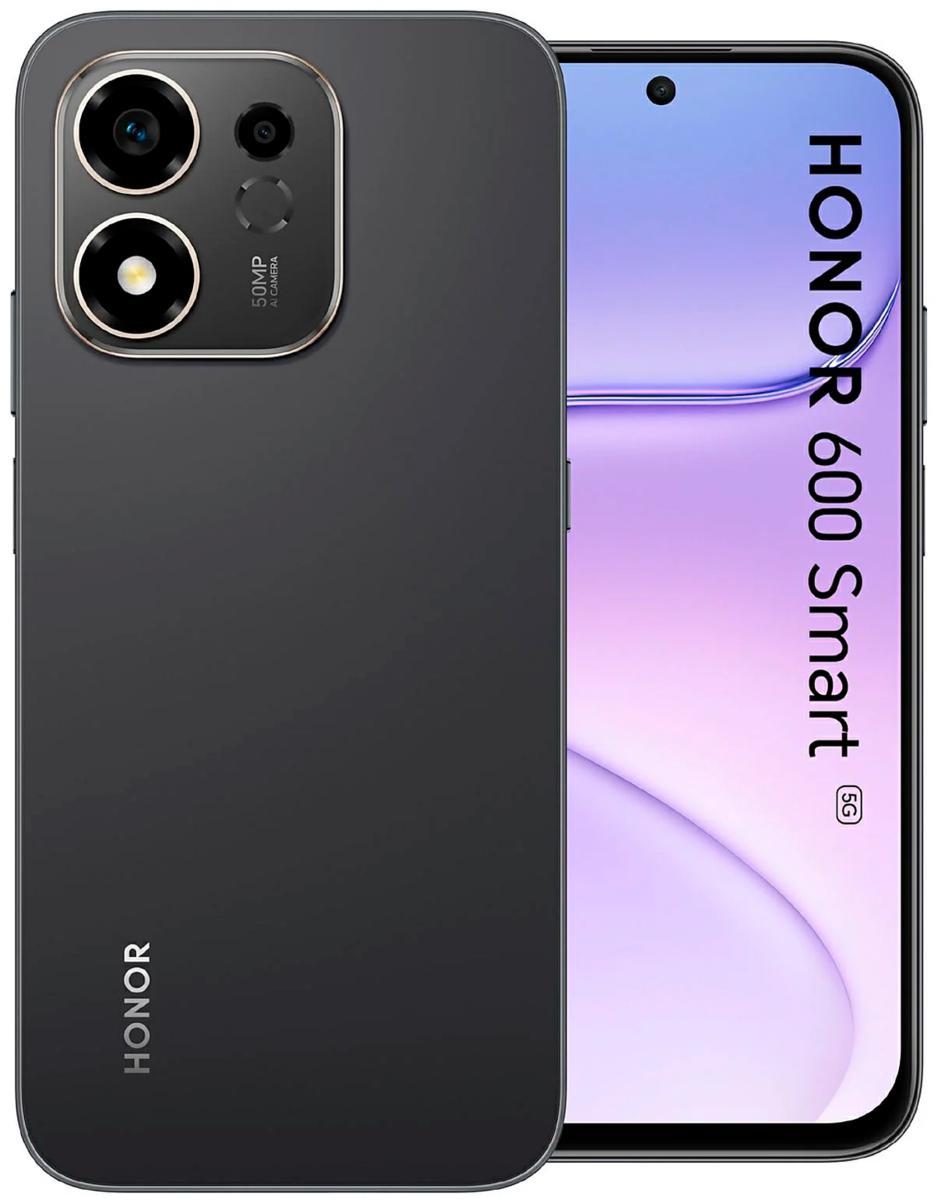 Honor 600 Smart 4+128GB 6.87" 5G Black DS OPT