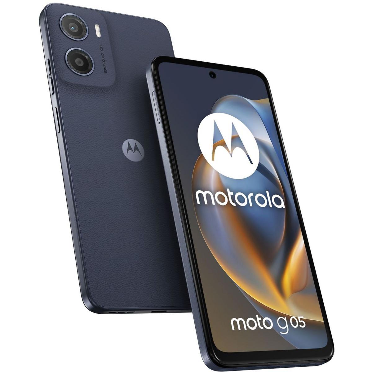 Motorola Moto G05 4GB RAM + 128GB Storage, 6.67-inch Display, 4G, Denim Blue, Dual SIM, European Version
