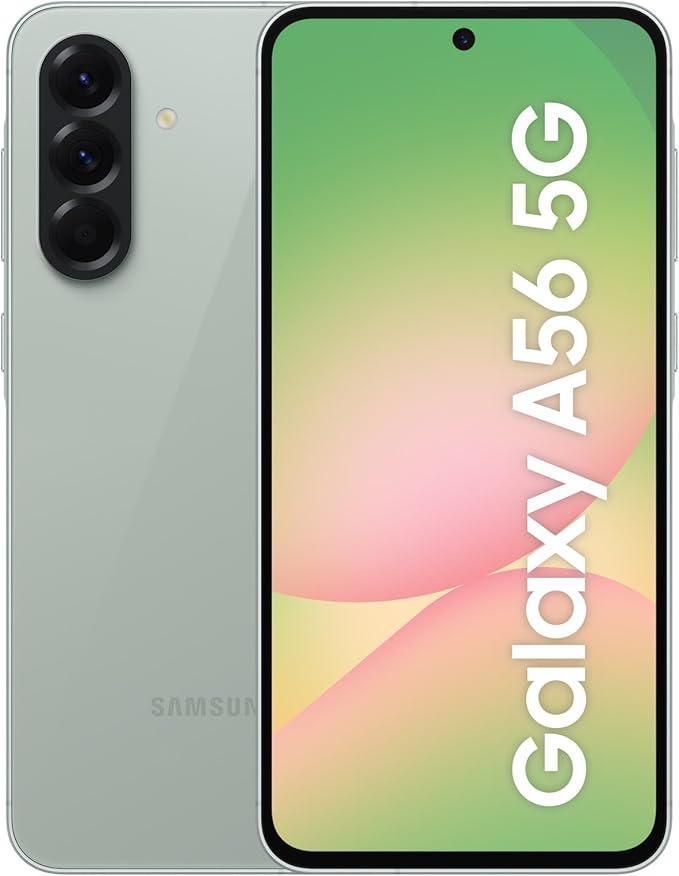 Samsung Galaxy A56 (SM-A566) 5G Smartphone - 8GB RAM, 128GB Storage, 6.7" Display, Dual SIM, Awesome Olive, EU Version