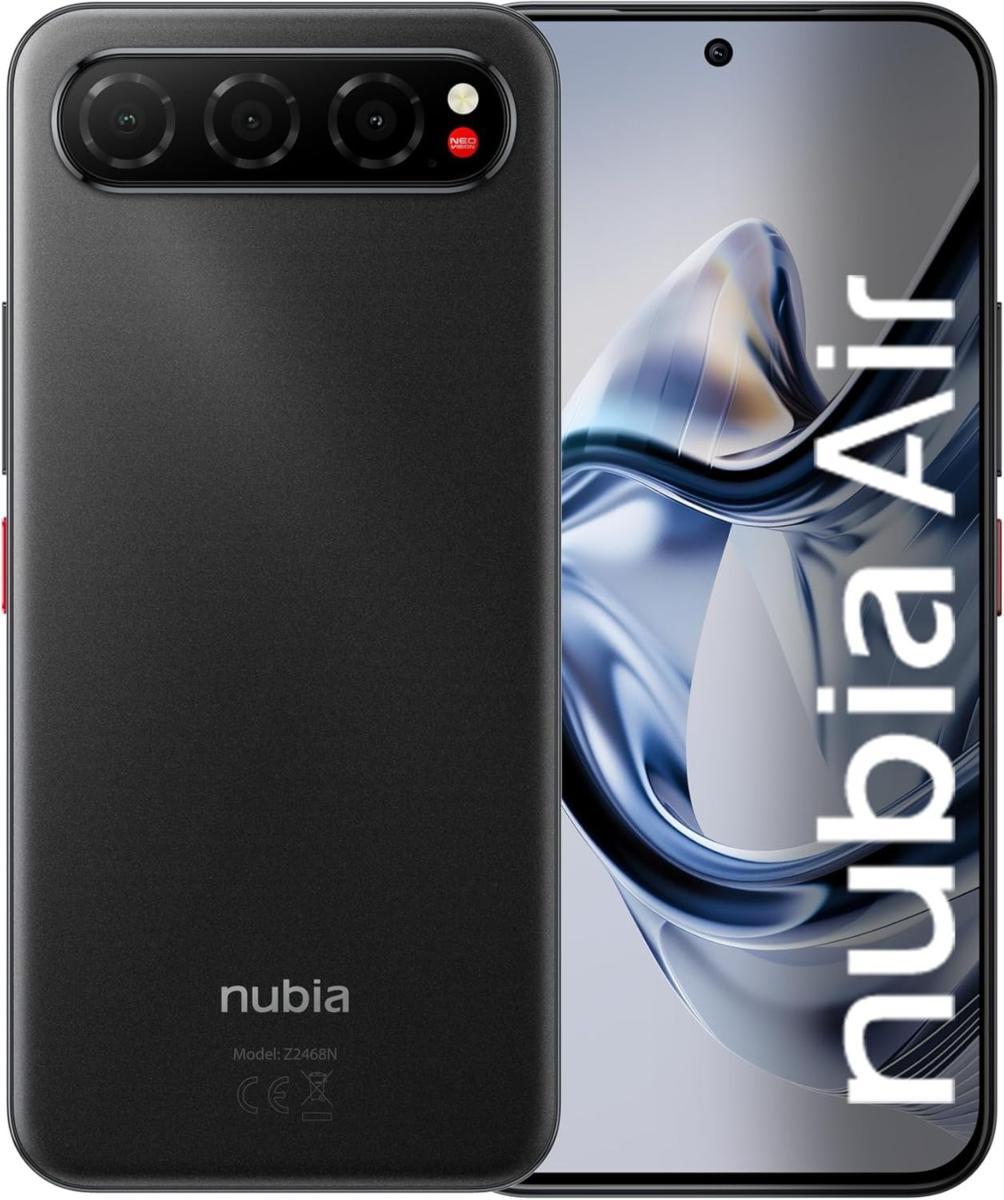 ZTE Nubia Air 8+512GB 6.78"5G Titanium Black Wind3