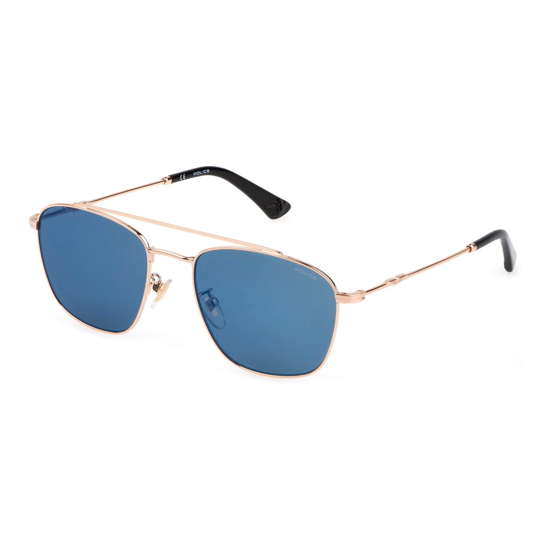 Police Men's Sunglasses Model SPL996-55300B, Metal Frame, Multicolored Pink, Lens/Bridge/Temple Dimensions: 55/19/145 mm, Mirror Finish