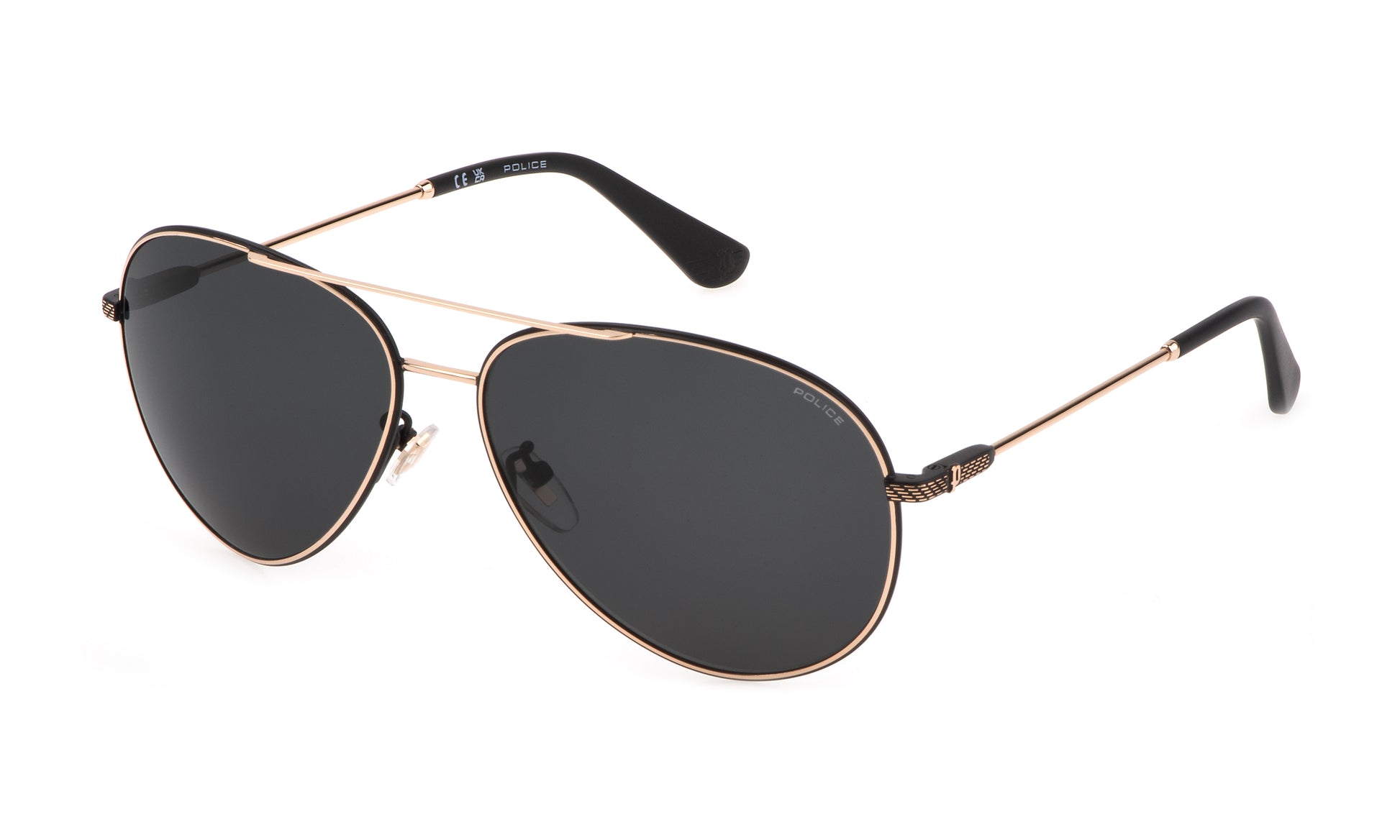 Police Unisex Sunglasses Model SPLL11-590302 with Lens 59 mm, Bridge 14 mm, Temple 140 mm