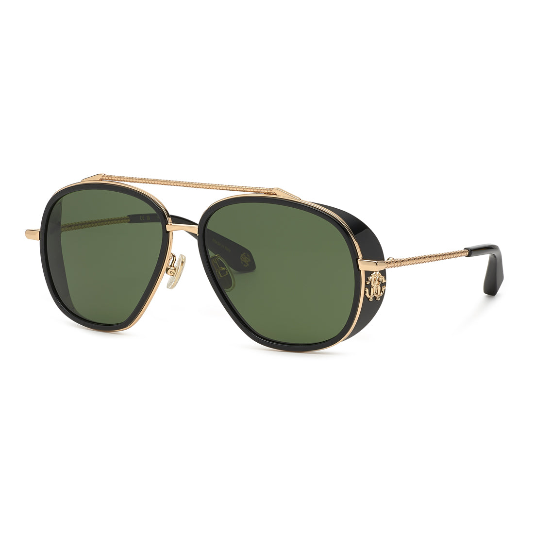 Roberto Cavalli Unisex Sunglasses SRC008M590300 with Metal Frame, Pink Color, Dimensions 59/15/135 mm (Lens/Bridge/Temple)
