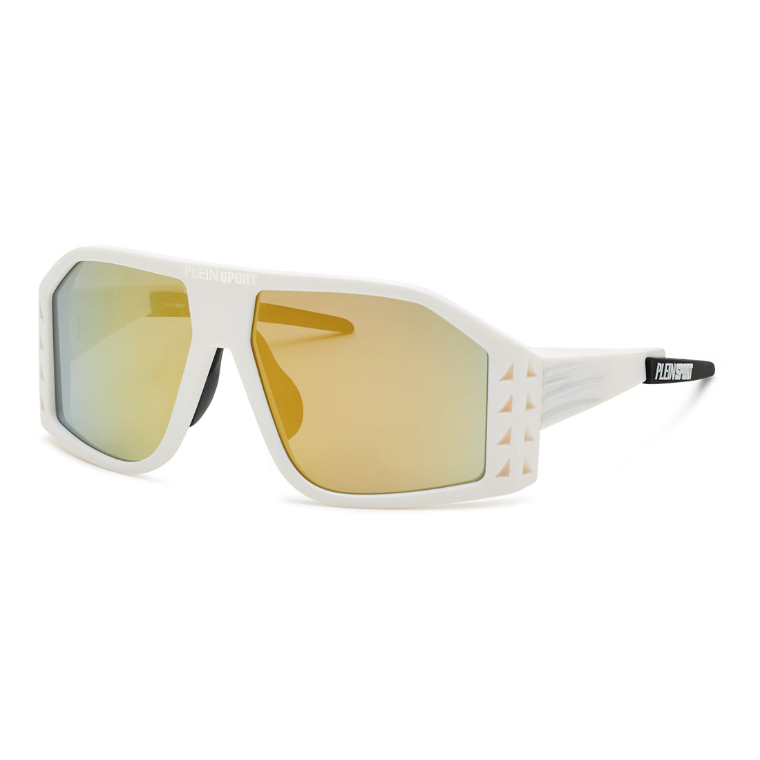 Philipp Plein Sport Men's Sunglasses SSP002-616VCG, White, Multicolored, Size 61/15/130 mm (Lens/Bridge/Temple)