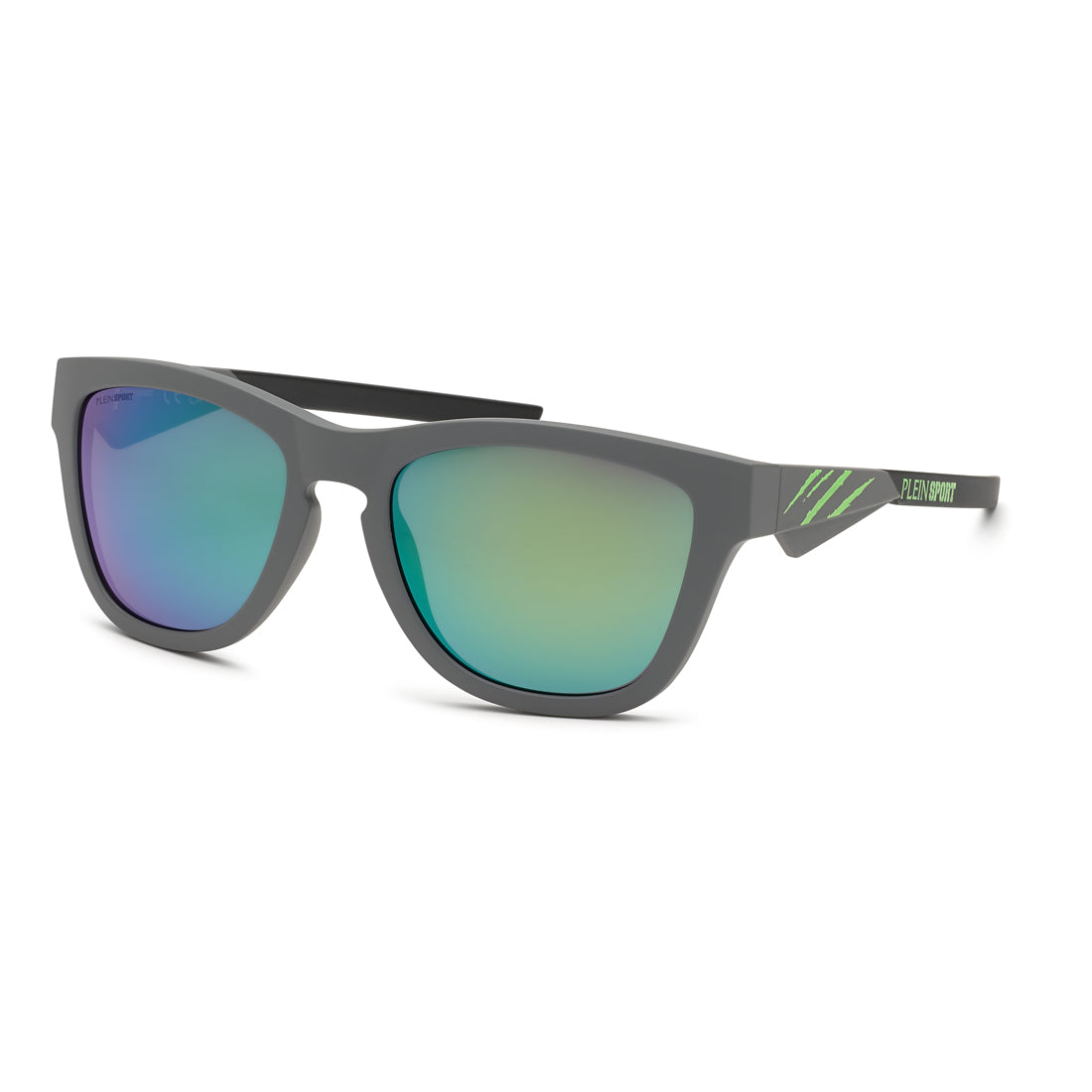 Philipp Plein Sport Men's Sunglasses SSP008-54507P with Polarized Multi-Layer Grey Lenses, Frame Dimensions 54/18/135 mm