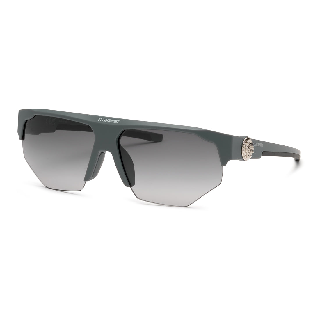 Philipp Plein Sport Men's Sunglasses SSP015-620R43 with Grey Degraded Injected Frame, Lens/Bridge/Temple Dimensions 62/13/135 mm