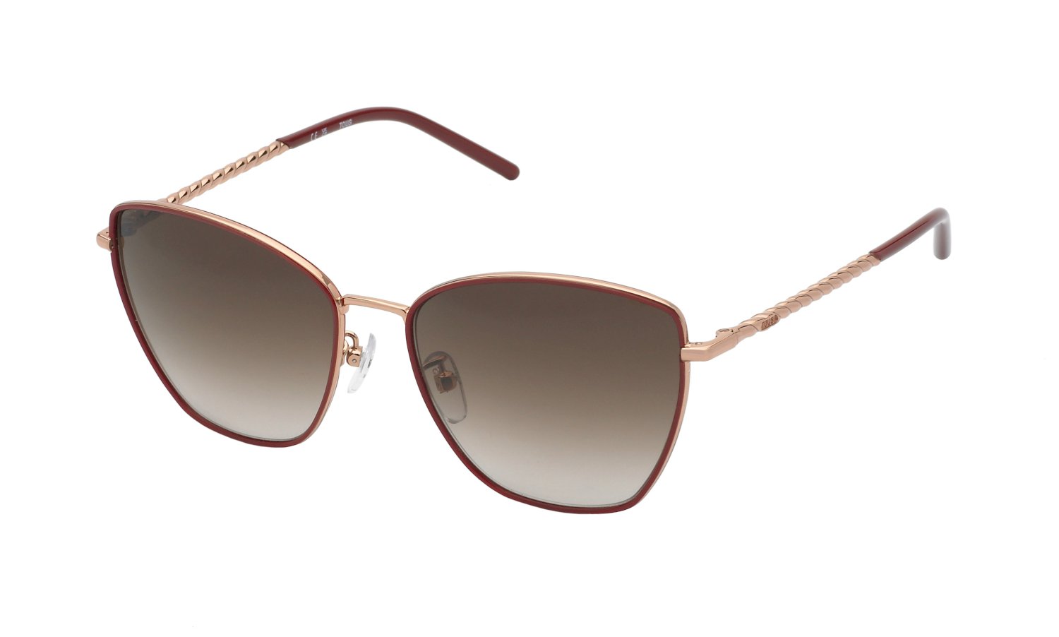 Tous Women Sunglasses STO459-5708FC with Metal Frame and Brown Gradient Lenses, Size 57/12/140 mm