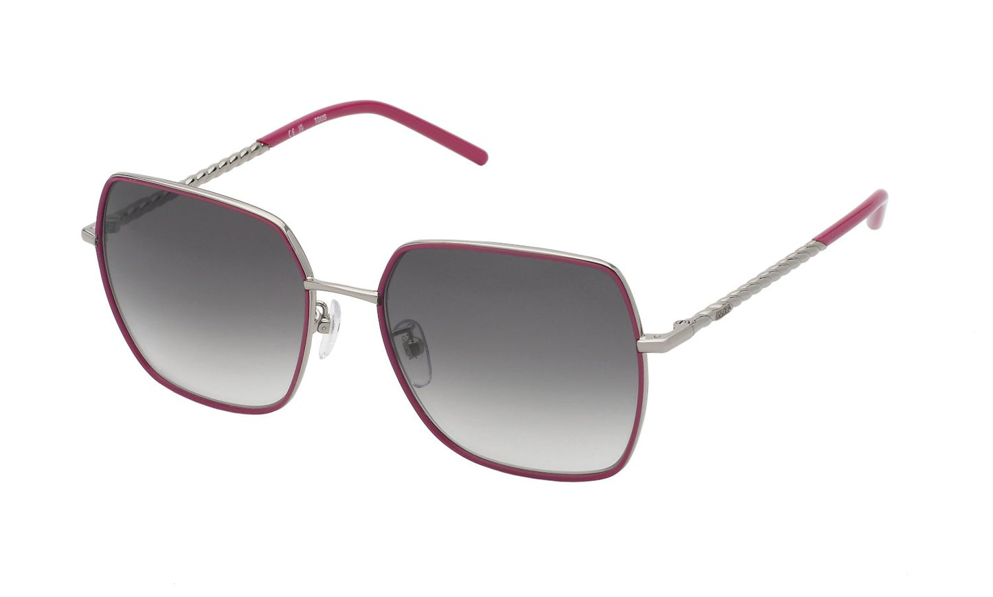 Tous Women Sunglasses STO460-570A39 Metal Frame Grey Gradient Lenses 57/14/145 mm
