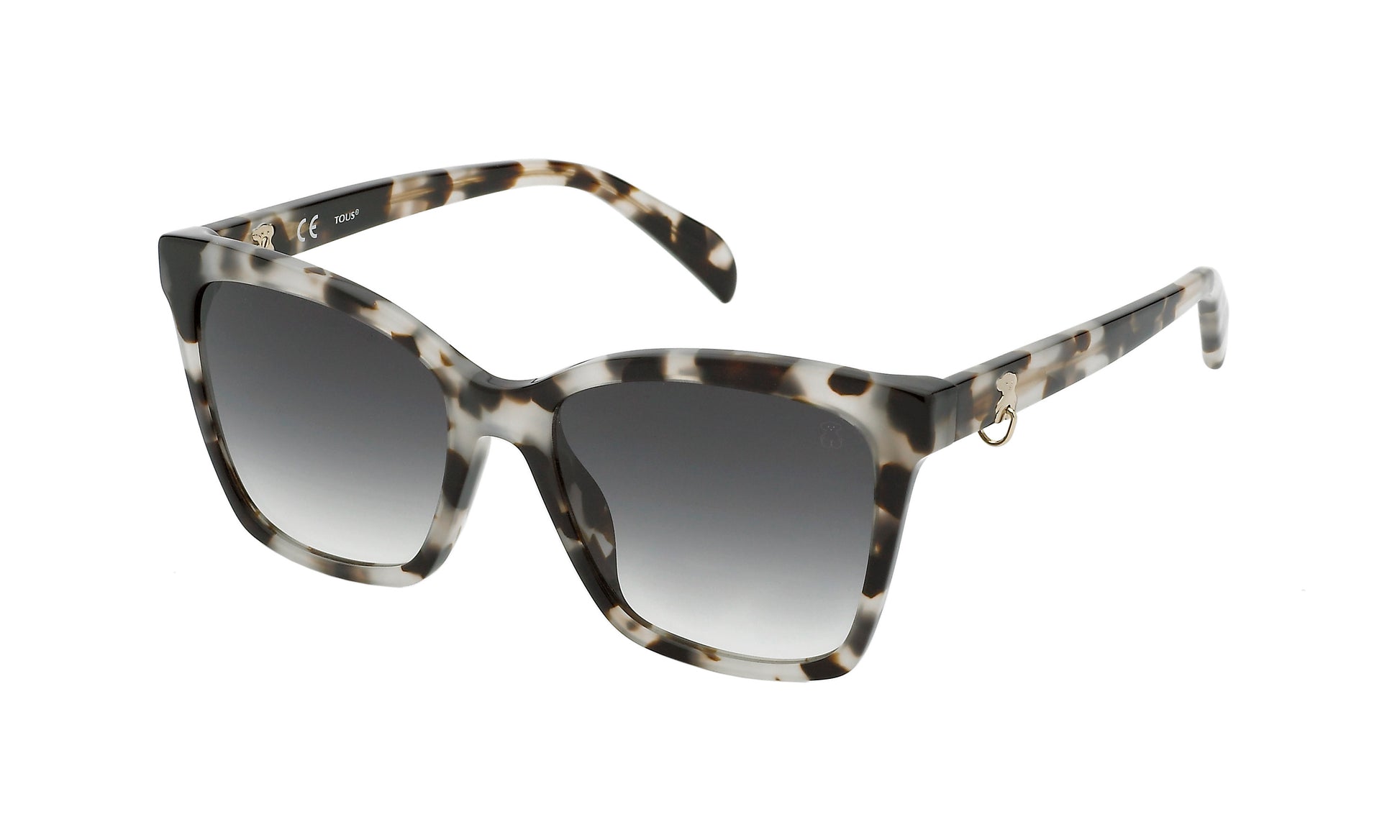 Tous Women Sunglasses STOB50-550ALC with Acetate Frame and Gradient Grey Lenses, Size 55/18/140 mm