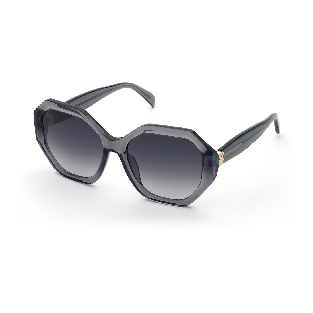 Tous Women Sunglasses STOC41-550M78 with ACETATE Frame, Grey Gradient Lenses, Size 55/18/140 mm