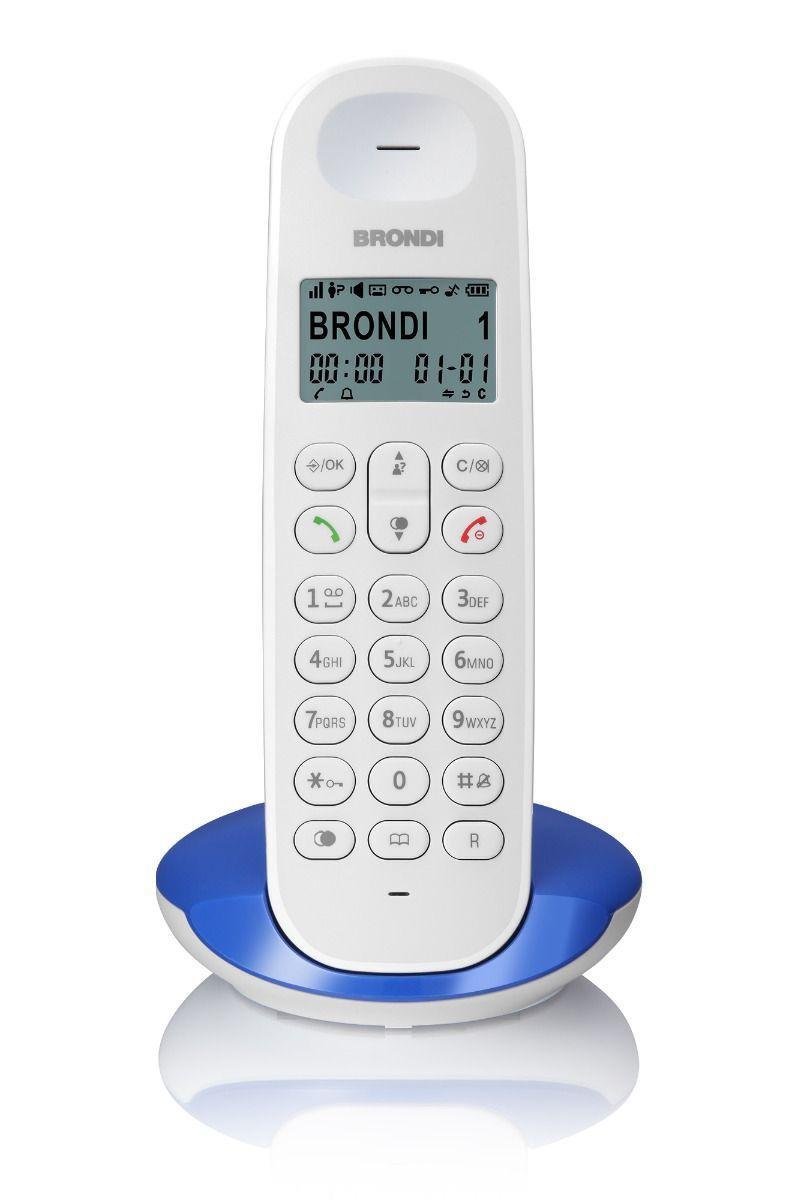 Τηλέφωνο Cordless Brondi Lotus Λευκό/Μπλε