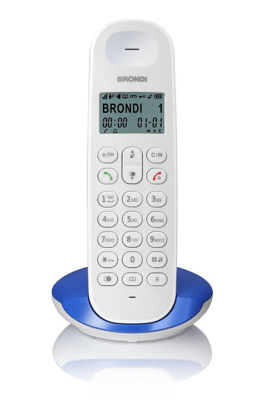 Τηλέφωνο Cordless Brondi Lotus Λευκό/Μπλε