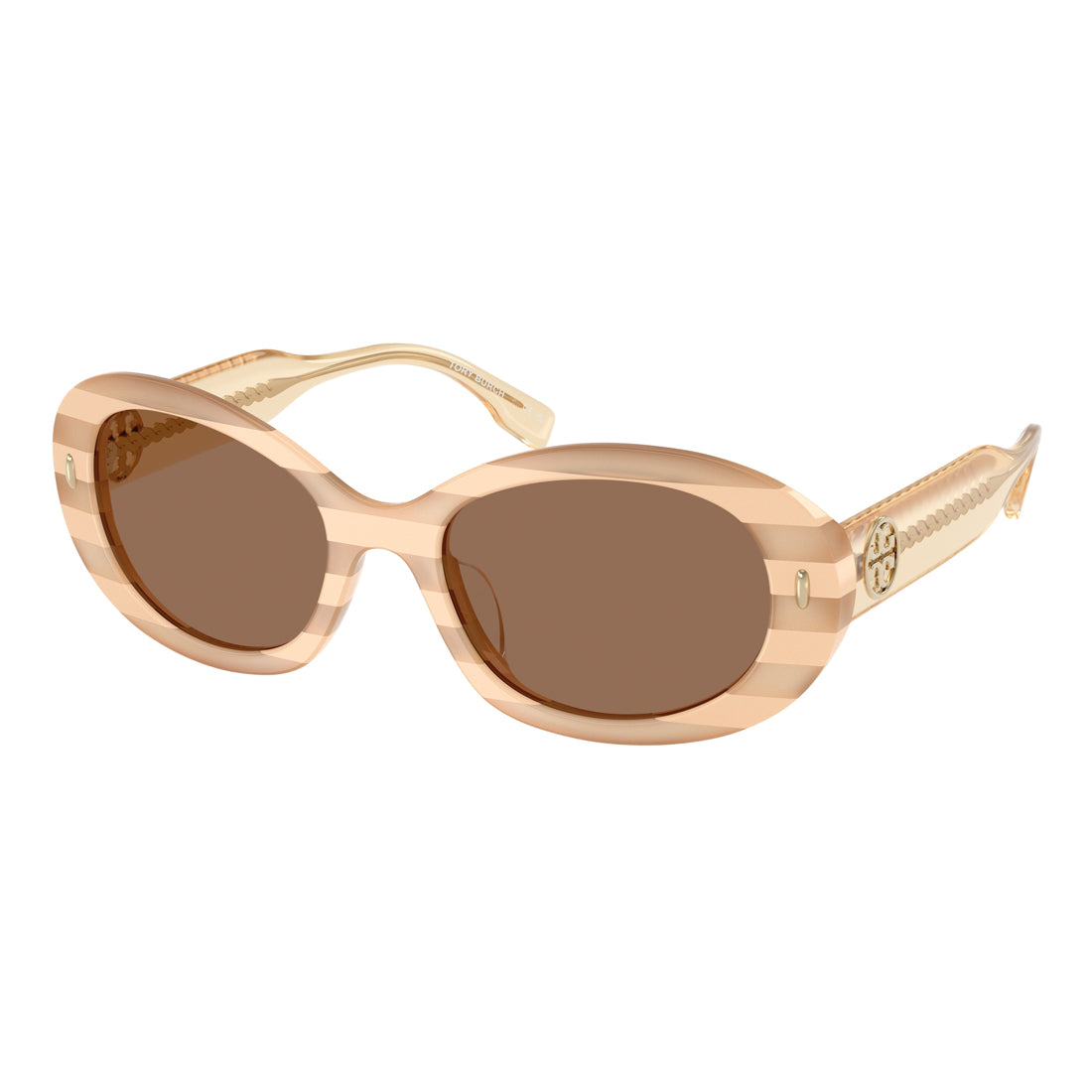 Tory Burch Women's Sunglasses TY7214U318173 with Acetate Frame, Brown Color, Lens 53mm, Bridge 19mm, Temple 140mm
