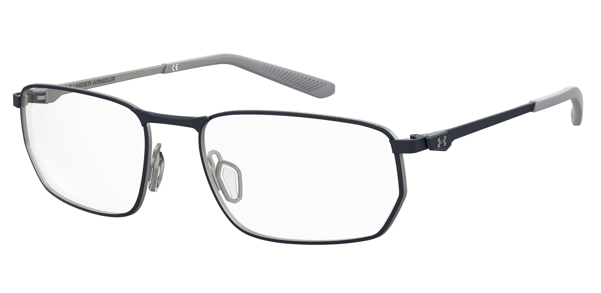 Under Armour Men's Glasses UA5046GPJPF51 with Metal Frame, Blue Color - Lens 55 mm, Bridge 18 mm, Temple 140 mm