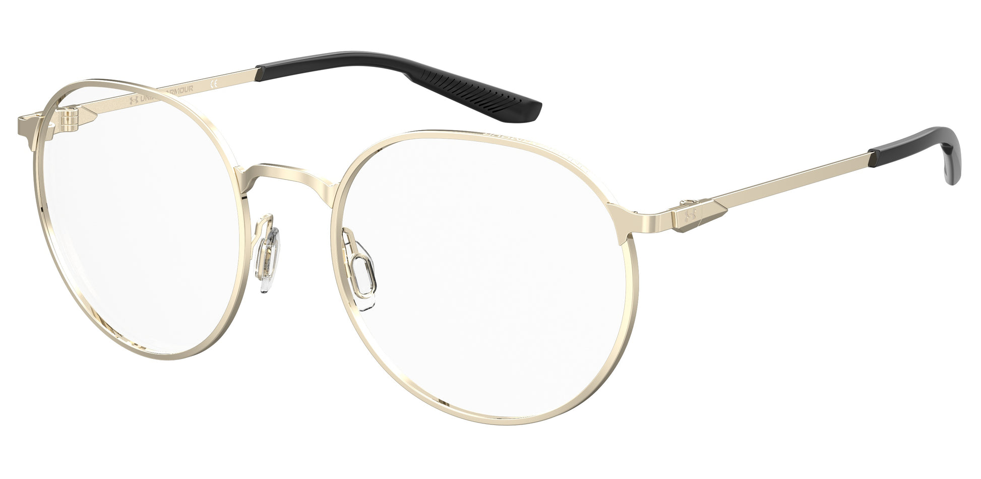 Under Armour Unisex Glasses UA5048G3YGF21 with Metal Frame, Lens 52 mm / Bridge 19 mm / Temple 140 mm, Golden Color
