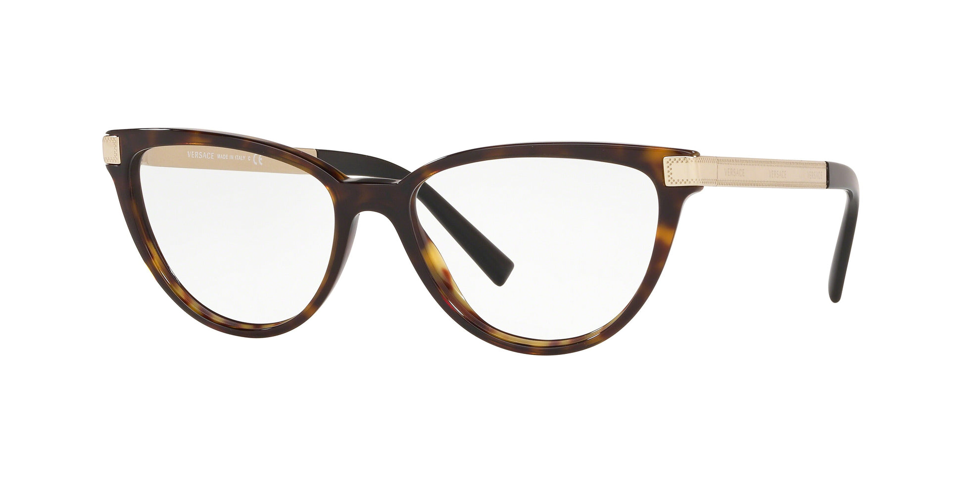Versace Women's Eyeglasses VE3271-108, Metal Frame, Gold Color, Dimensions 52/16/140 mm (Lens/Bridge/Temple)