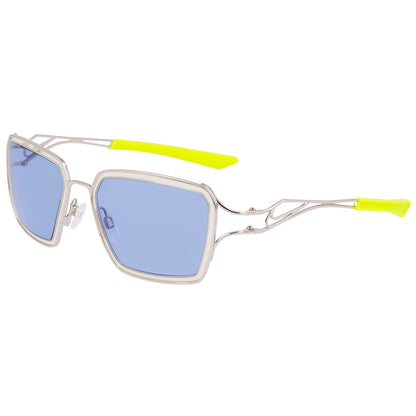 Nike Unisex VEILPRISME24 Sunglasses, Metal Frame, Grey Color, Lens/Bridge/Temple Dimensions 57/14/135 mm, Yellow Lenses, Category 2