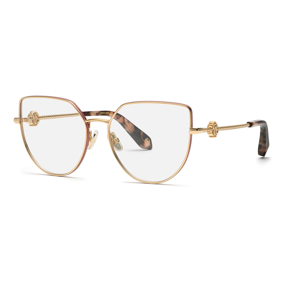 Roberto Cavalli Women's Eyeglasses VRC048-560323 - Lens 56mm, Bridge 16mm, Temple 145mm, Metal Frame in Pink