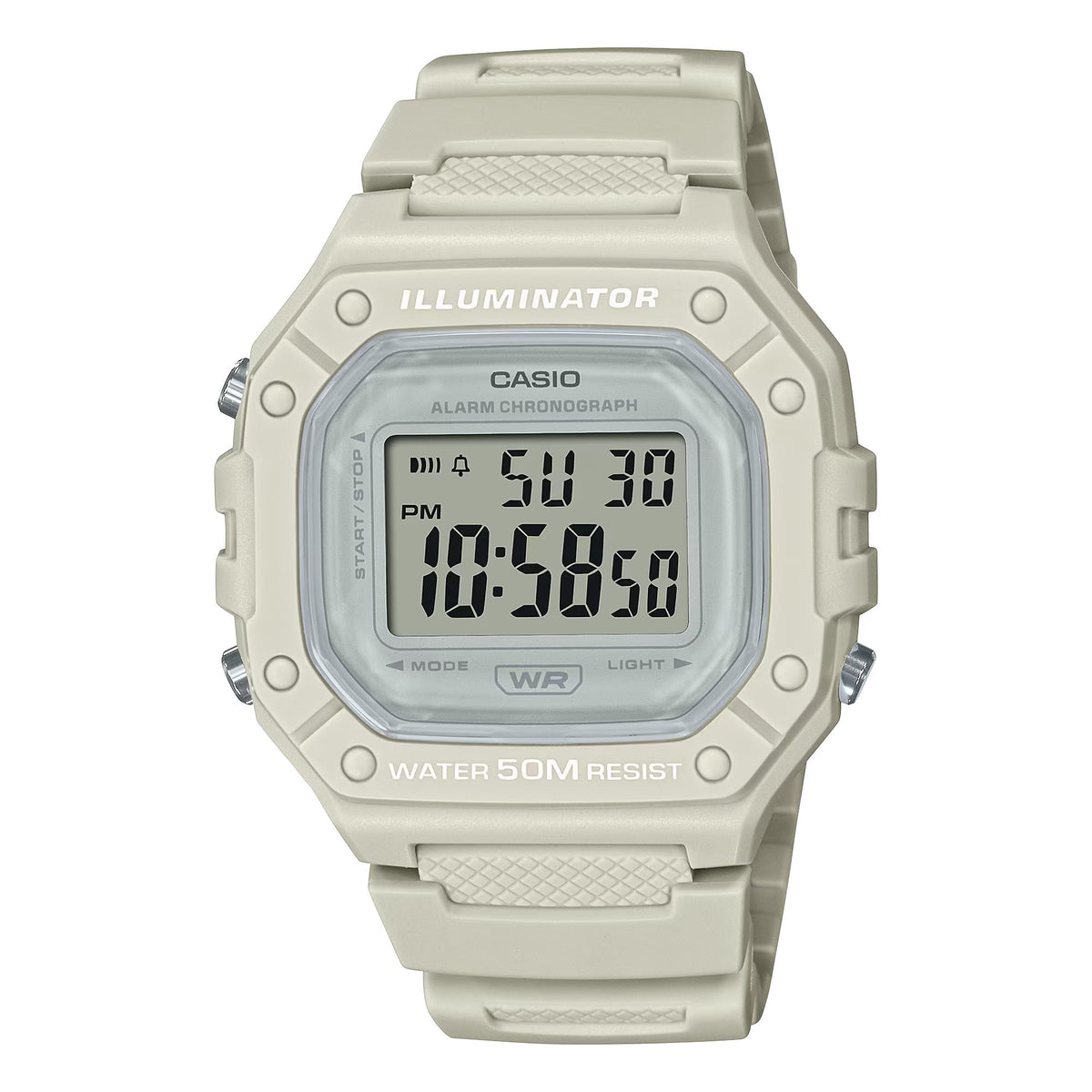 Watch Casio Unisex W-218HC-8A (44,4MM) Beige