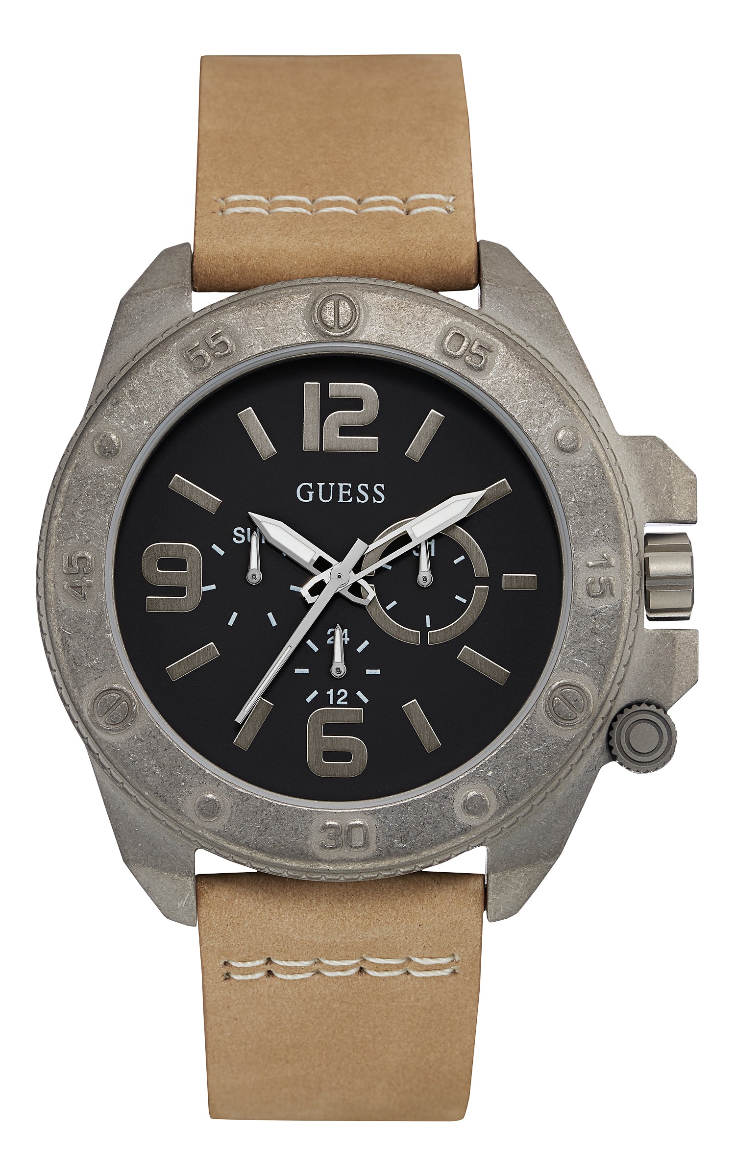 Watch Guess Man W0659G4 (46MM) Beige