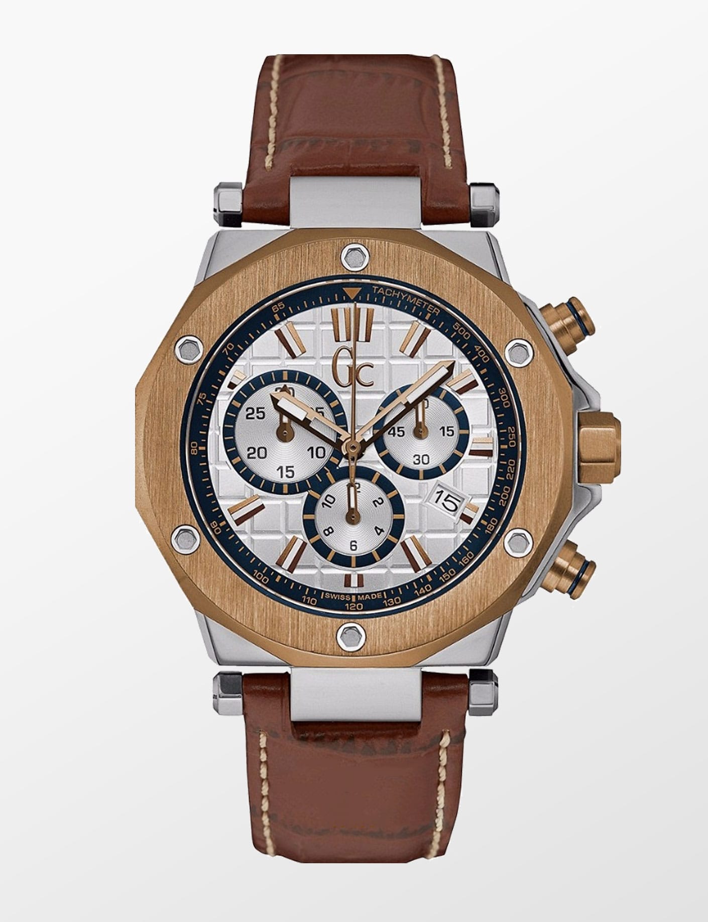 Watch Gc Man X72035G1S (43,0MM) Brown