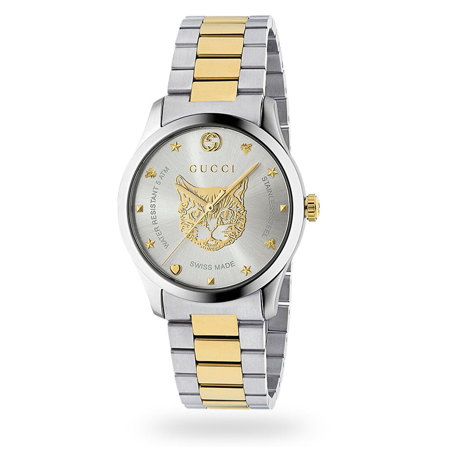 Gucci Men's Watch YA1264074 (38mm) Silver Stainless Steel