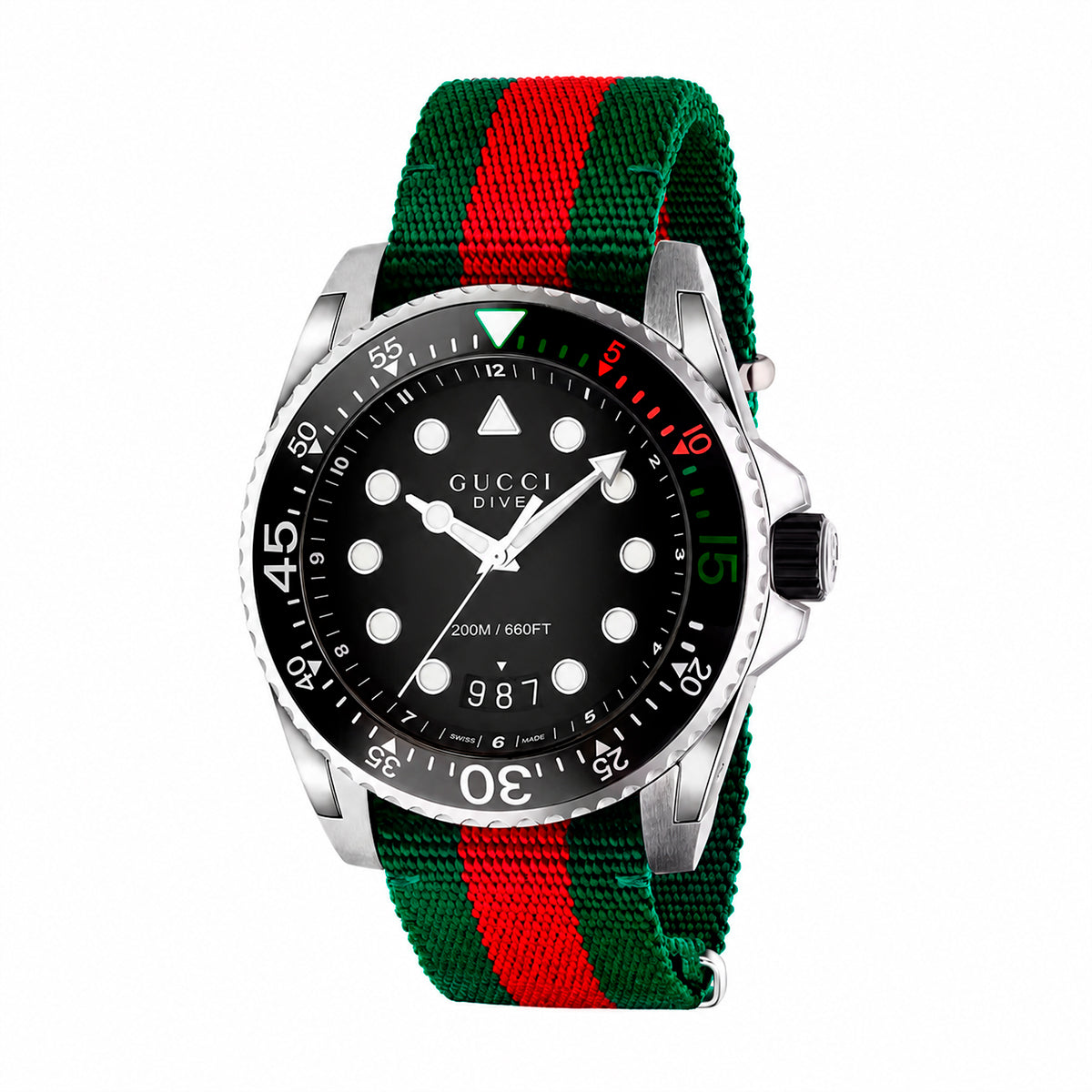Gucci Man YA136209A Watch (45MM) Multicolored Nylon Strap