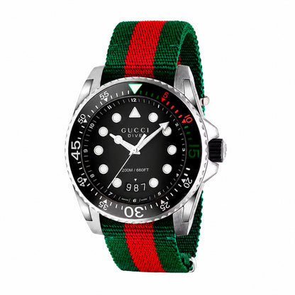 Gucci Man YA136209A Watch (45MM) Multicolored Nylon Strap