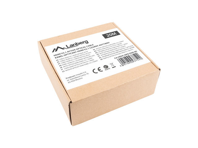 LANBERG HDMI M/M V2.1 Kabel 20m 8K optisch AOC schwarz
