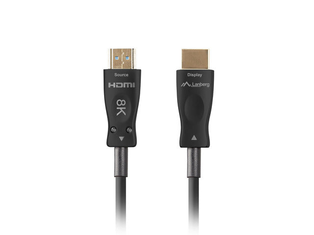 LANBERG HDMI M/M V2.1 Kabel 10m 8K optisch AOC schwarz
