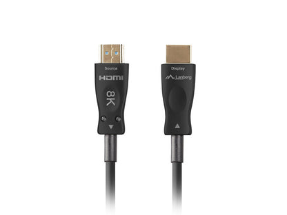 LANBERG HDMI M/M V2.1 Kabel 10m 8K optisch AOC schwarz