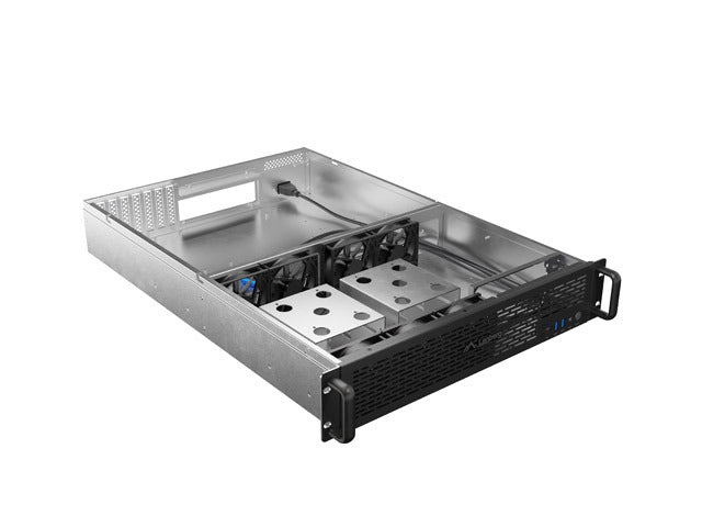 LANBERG 19" Server Gehäuse Rackmount E-ATX 650/12 2U sw