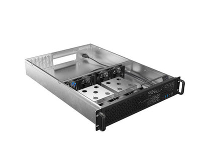 LANBERG 19" Server Gehäuse Rackmount E-ATX 650/12 2U sw
