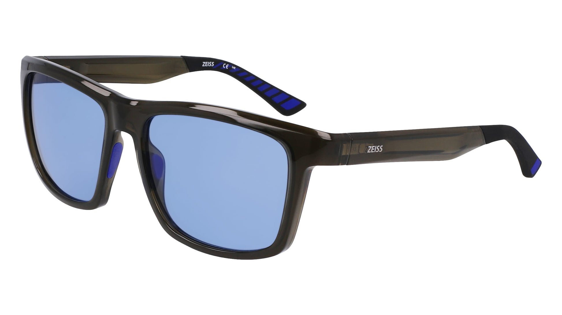 Zeiss Men's Sunglasses Model ZS23529SLP51 - Lens: 57mm, Bridge: 17mm, Temple: 145mm, Brown Injected Frame, Green Lenses, Category 3
