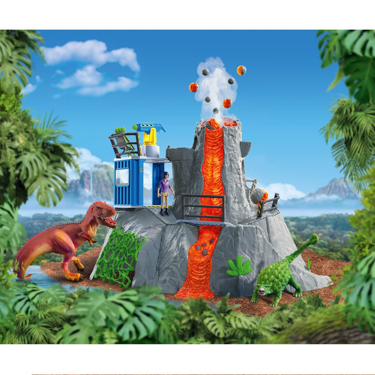 Schleich Dinosaurs         42564 The Large Volcano Expedition