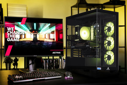 Actina 5901443413745 Υπολογιστής με AMD Ryzen™ 7 8700F, 32 GB DDR5-SDRAM, 2 TB SSD, NVIDIA GeForce RTX 5070 Ti, Midi Tower Μαύρο