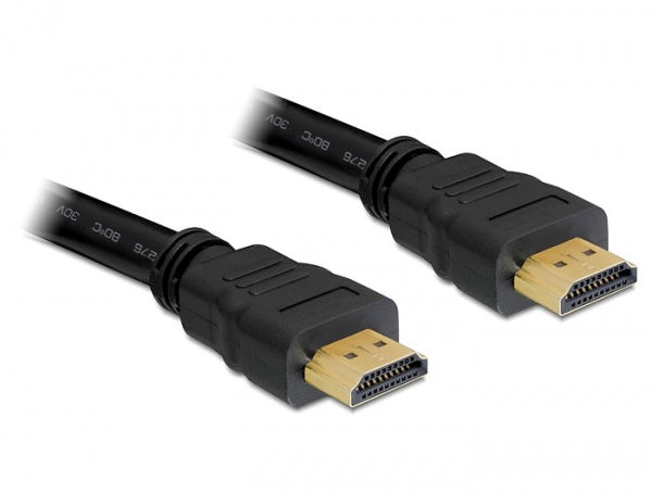 DELOCK HDMI Kabel Ethernet A -> A St/St 10.00m 4K Gold