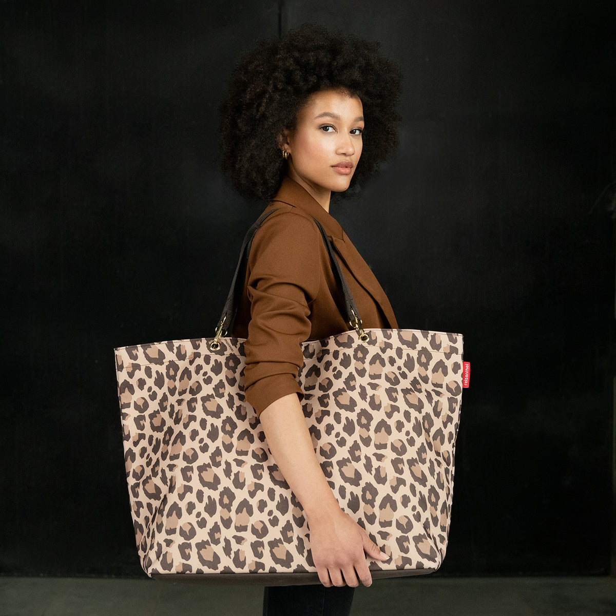 Reisenthel shopper XL leo macchiato