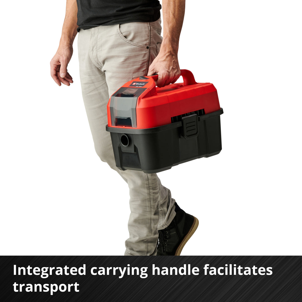 Einhell TC-VC 18/10 Li-Solo Wet/Dry Vacuum (red/black) - battery and charger not included
