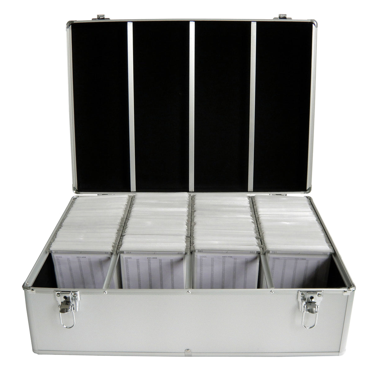 MediaRange CD/DVD-Koffer 1000-fach (silber, Retail)