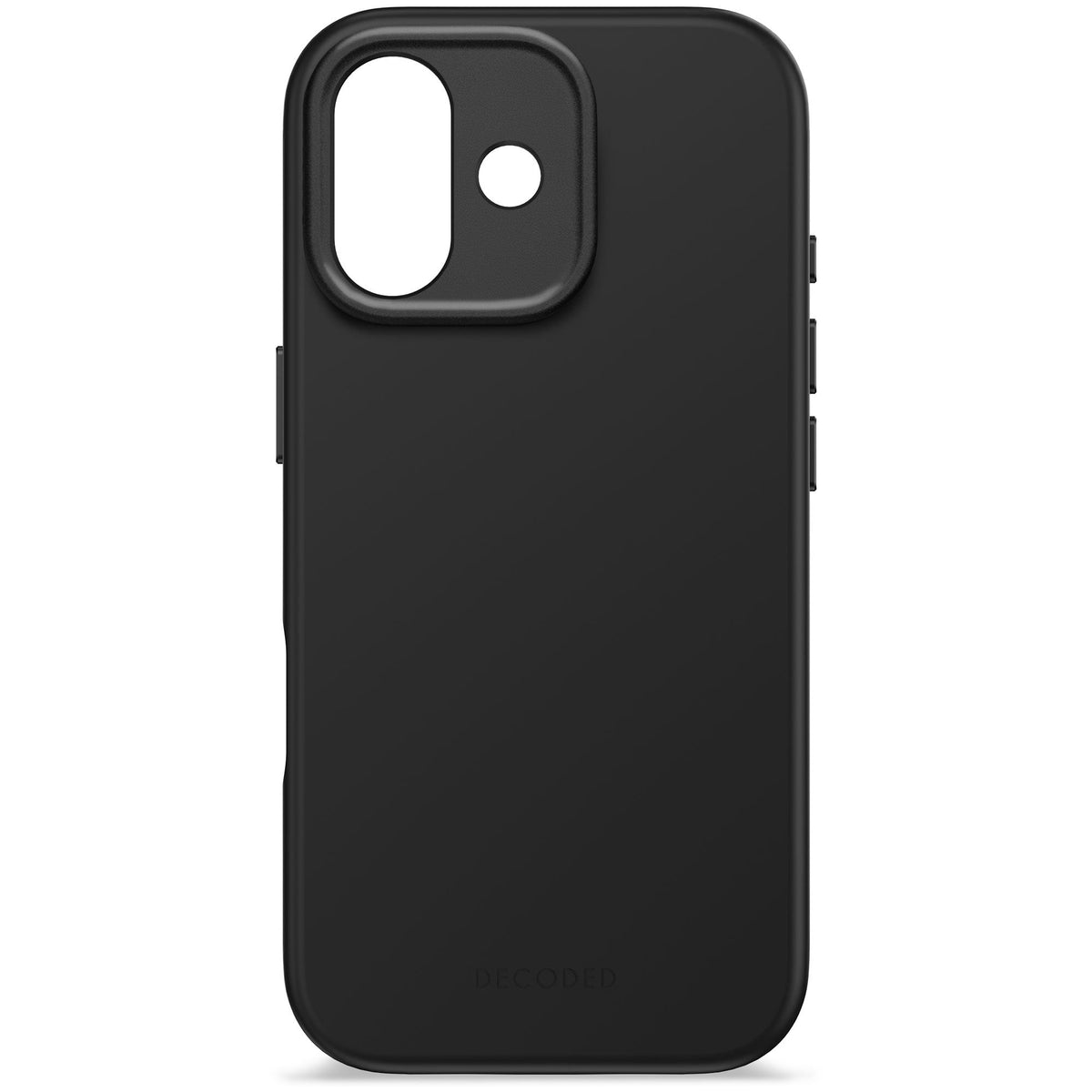 Decoded Antimicrobial Silicone Back Cover for iPhone 17 in Phantom Black