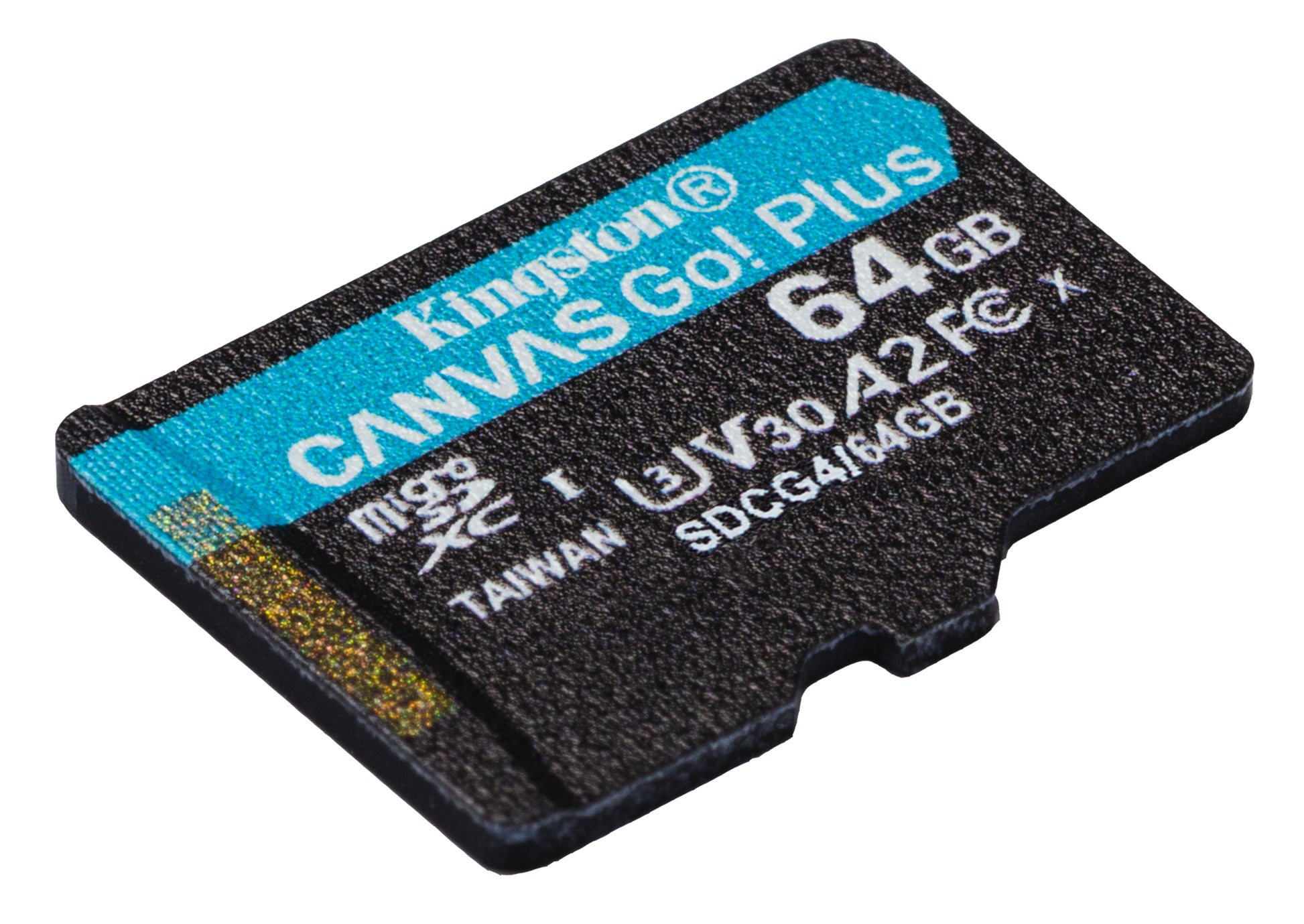 Kingston Canvas Go! Plus 64 GB microSDXC (schwarz, UHS-I U3, Class 10, V30, A2)