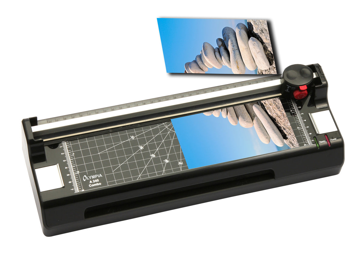 Olympia Laminator A 240 Combo – up to DIN A4, Black