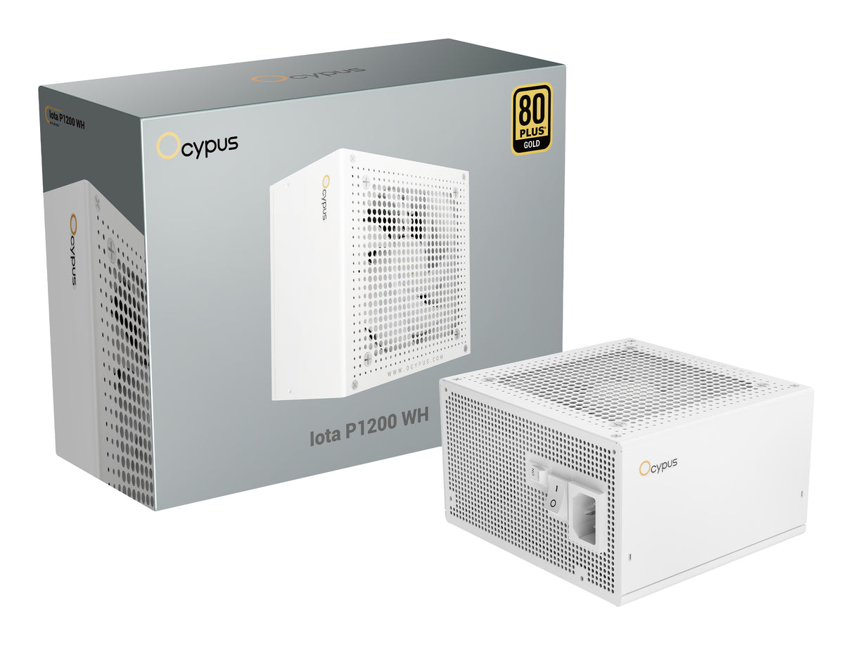 Ocypus Iota P1200 White (white, 1x 12-Pin High Power GPU, 3x PCIe, Cable Management, 1200 Watt)